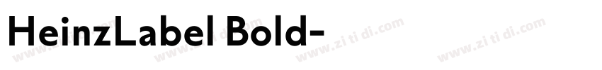 HeinzLabel Bold字体转换